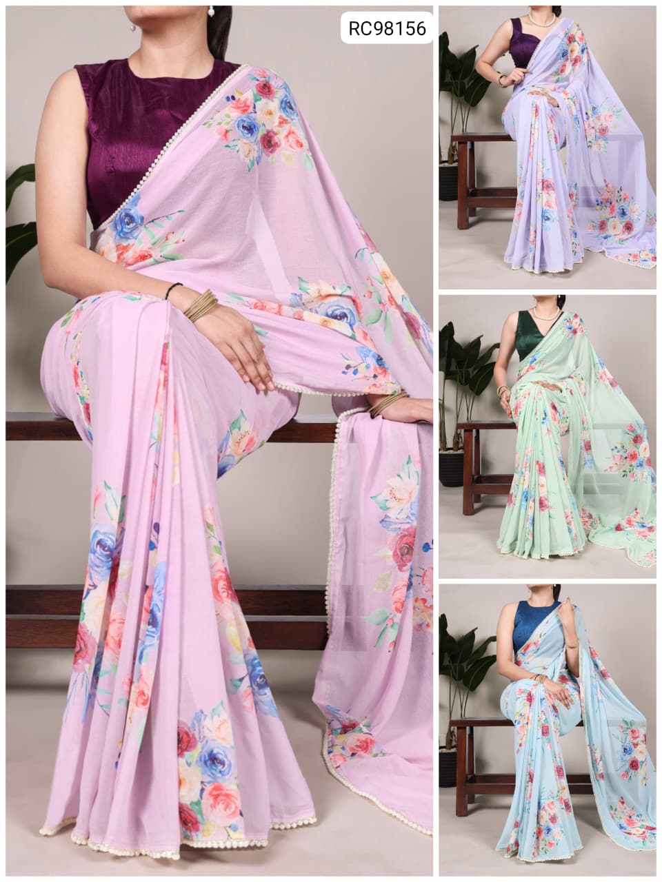 Premium Georgette Weightless Saree