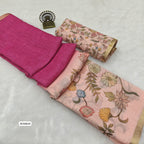 Pure Soft Linen Cotton Saree