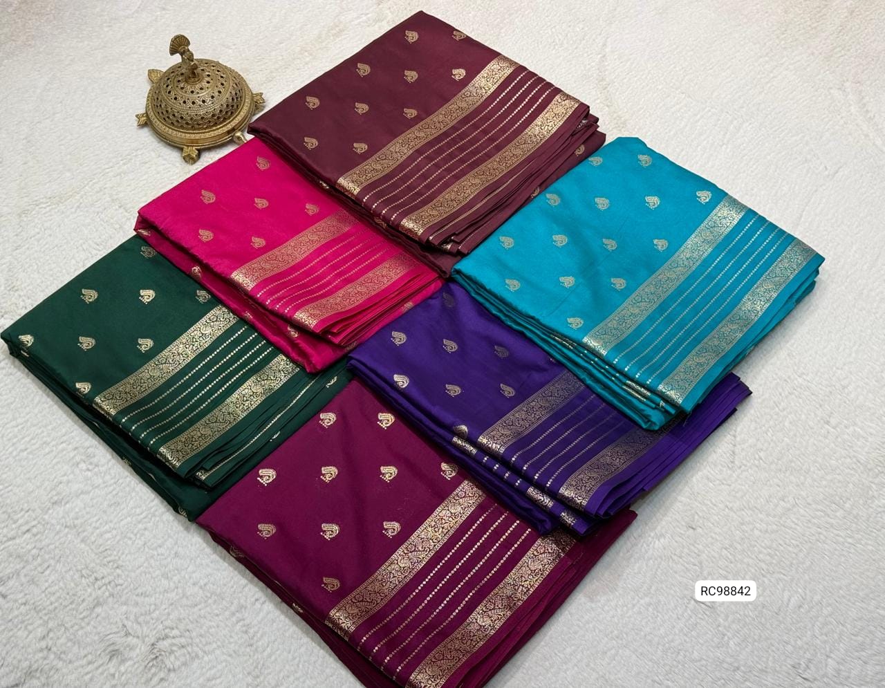 Pure Mysore Crepe Silk Saree
