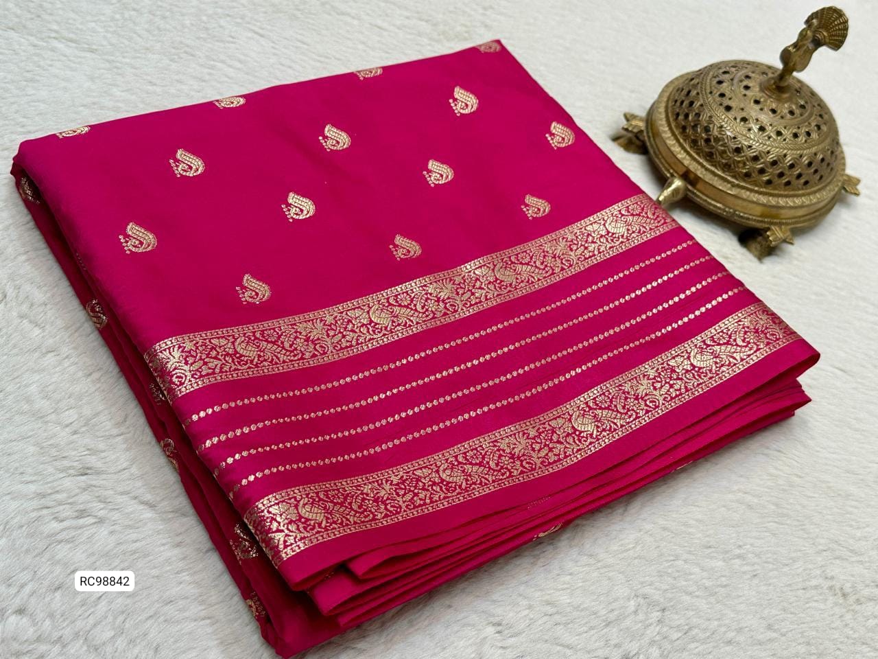 Pure Mysore Crepe Silk Saree