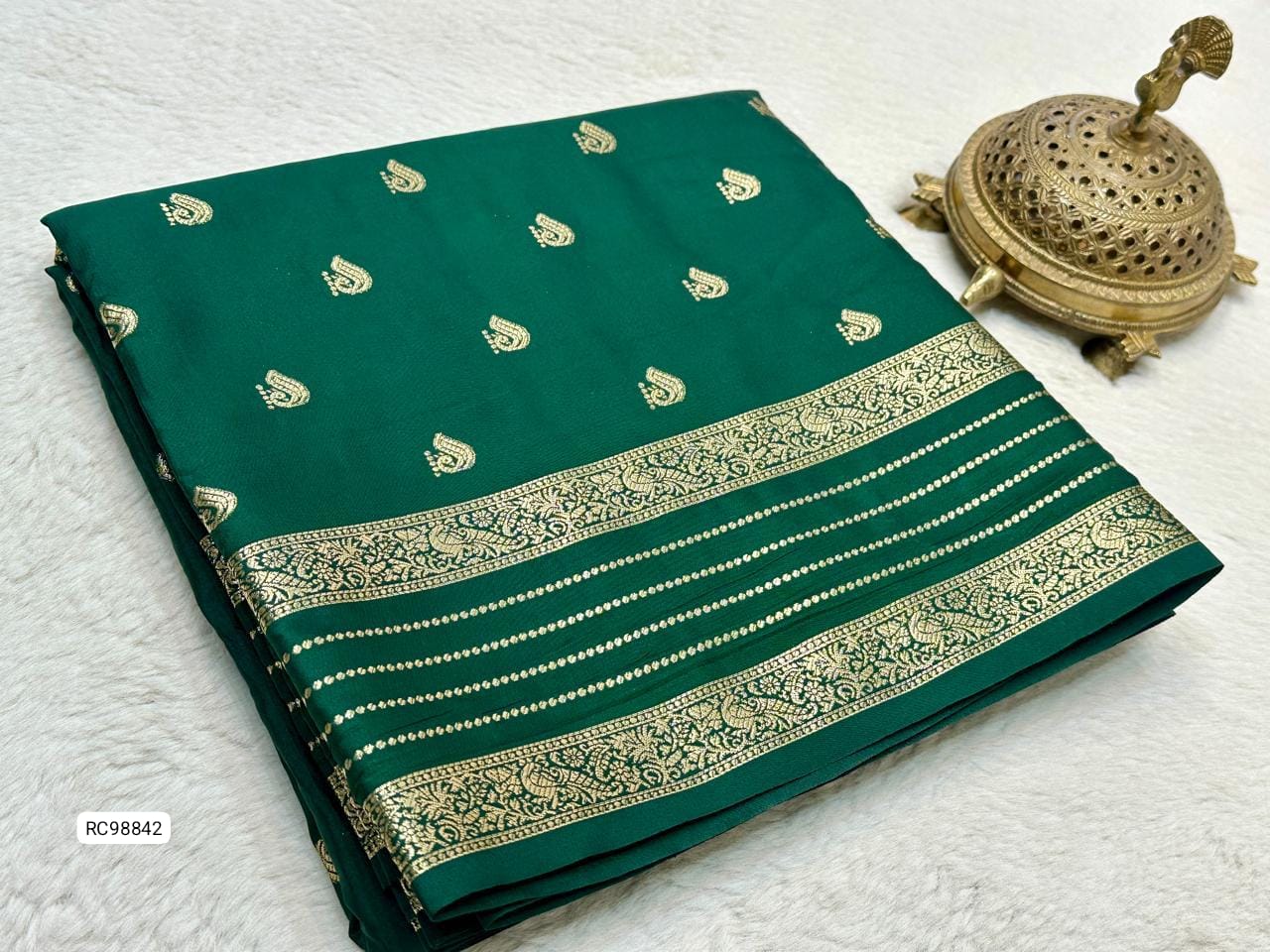 Pure Mysore Crepe Silk Saree