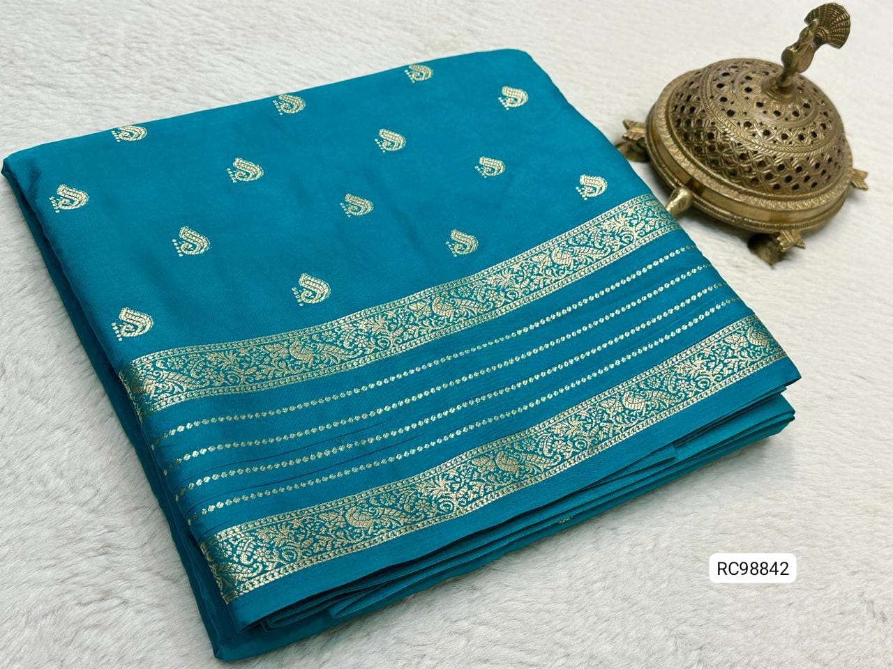 Pure Mysore Crepe Silk Saree