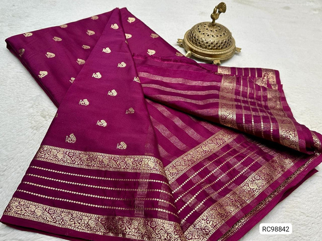 Pure Mysore Crepe Silk Saree