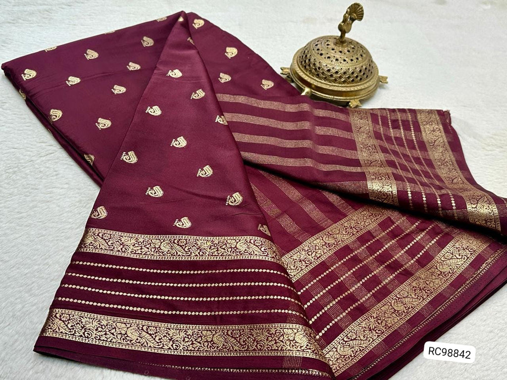 Pure Mysore Crepe Silk Saree