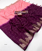 Heavy Pure Chinnon Viscose Saree