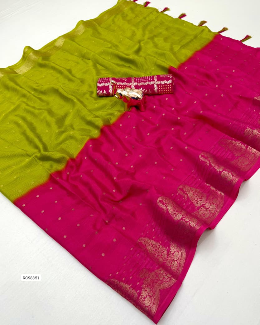 Heavy Pure Chinnon Viscose Saree