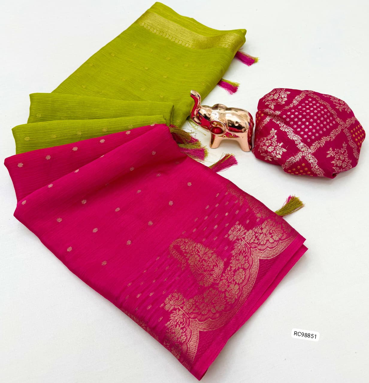 Heavy Pure Chinnon Viscose Saree