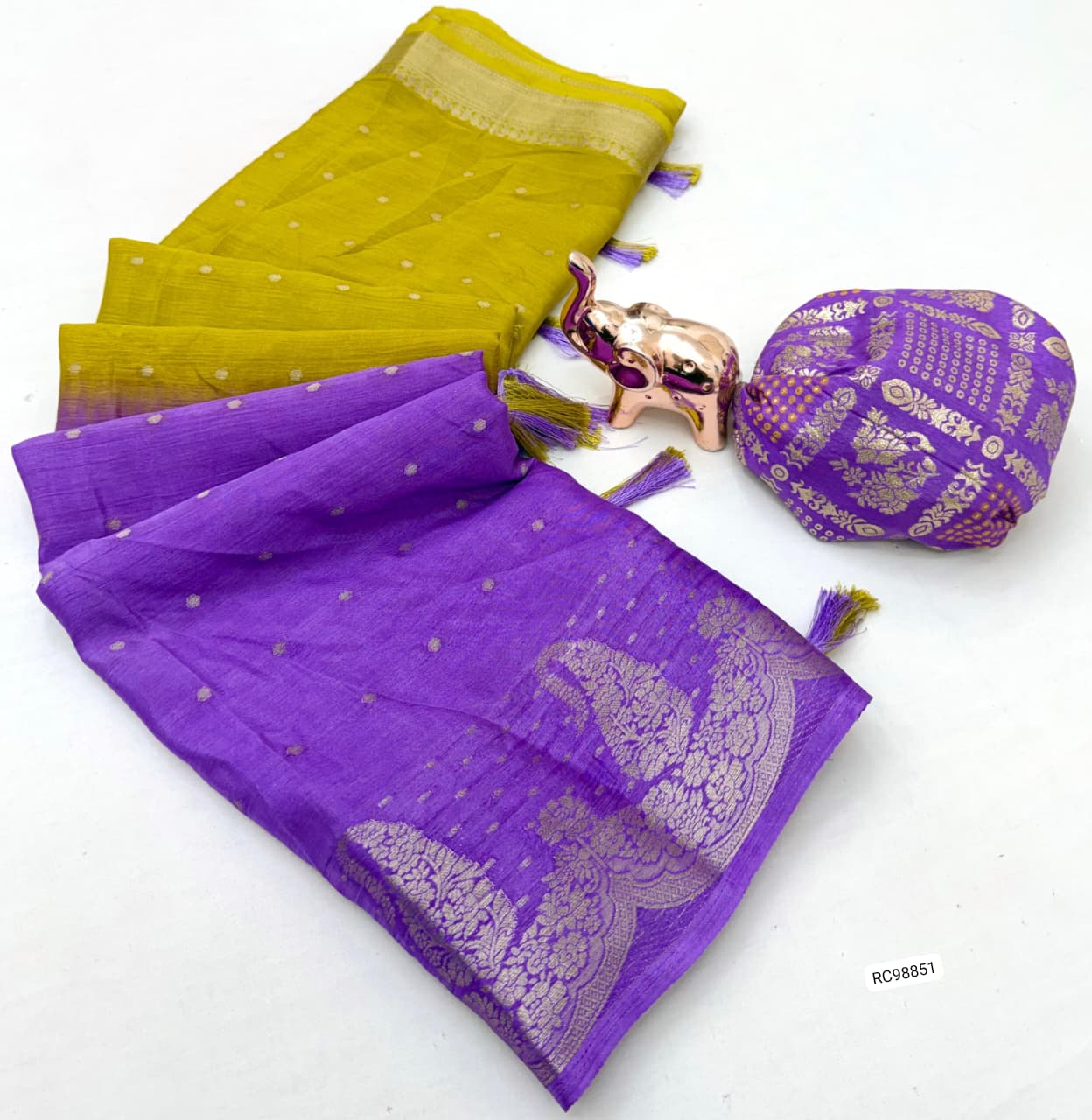 Heavy Pure Chinnon Viscose Saree