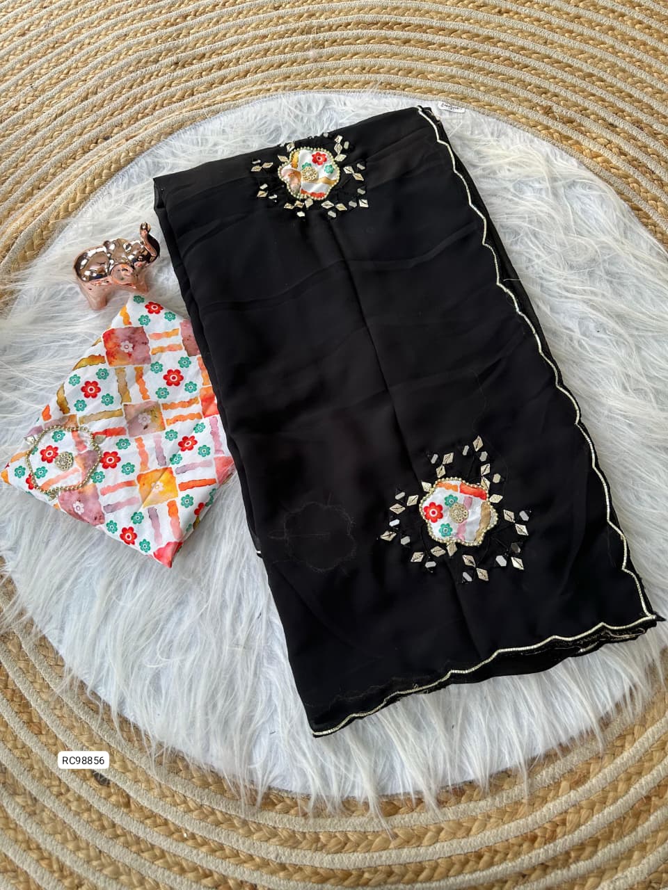 Heavy Star Georgette Saree