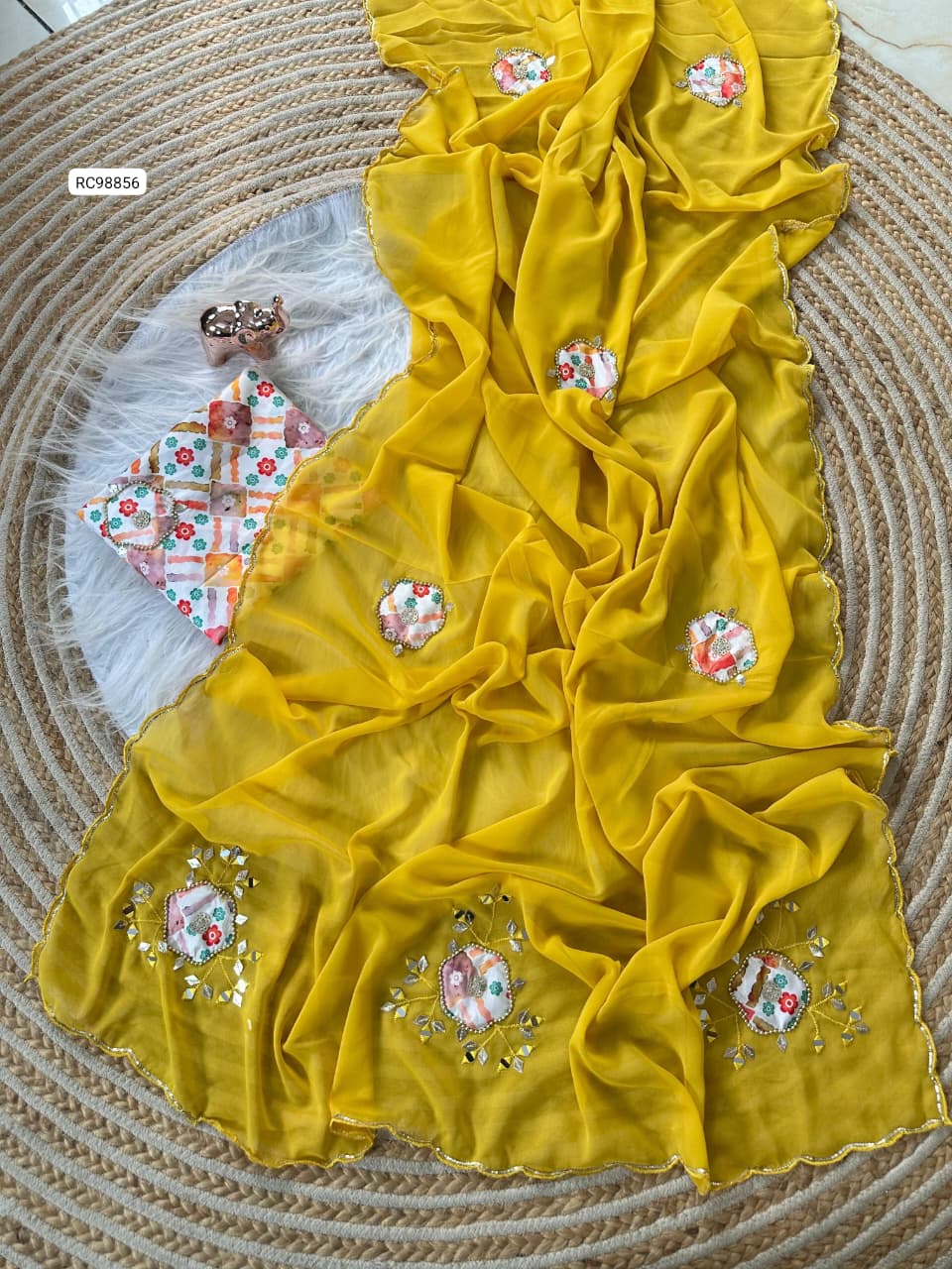 Heavy Star Georgette Saree