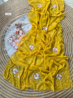 Heavy Star Georgette Saree