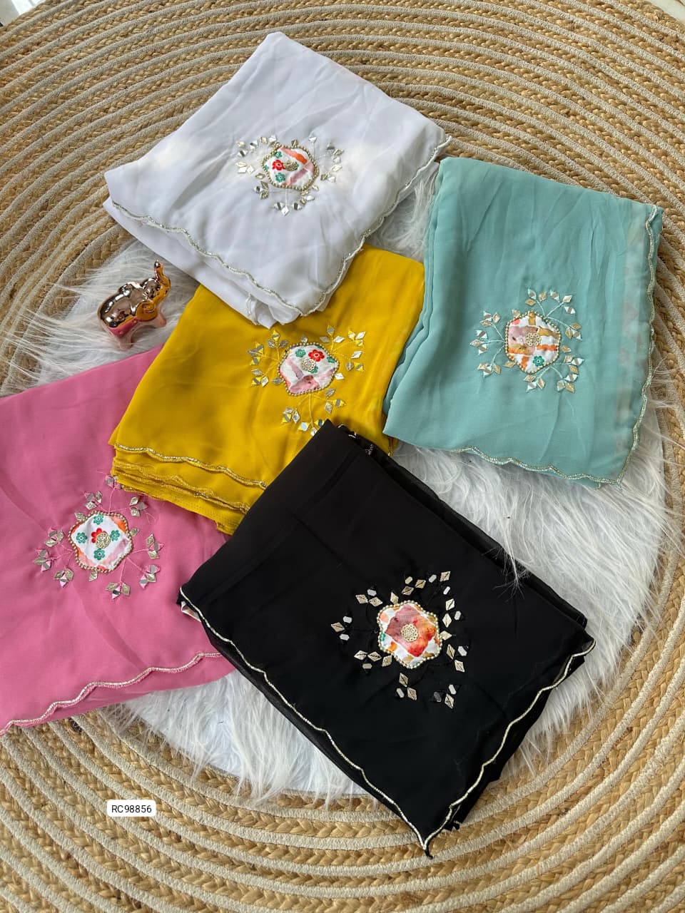 Heavy Star Georgette Saree