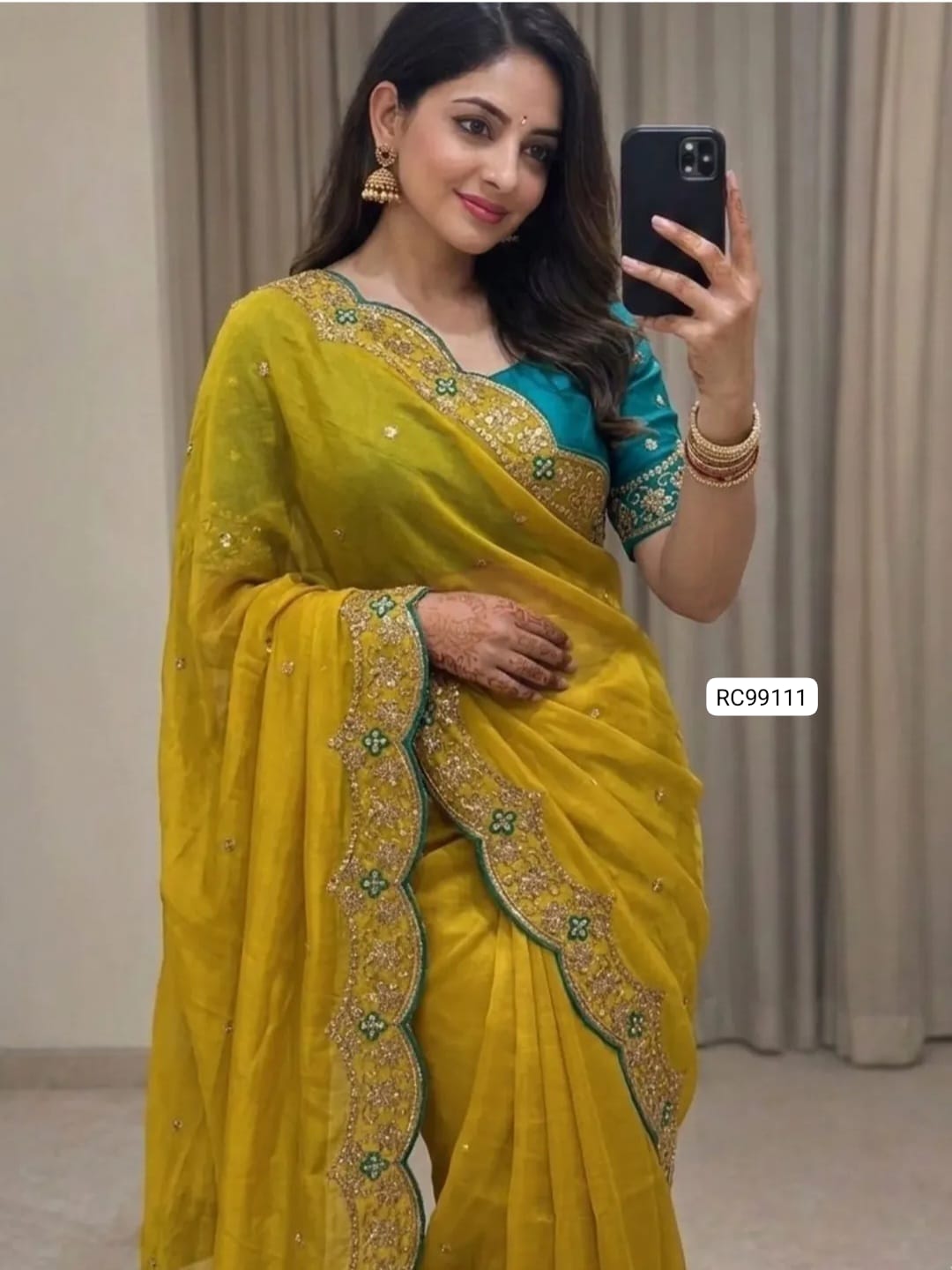Heavy Rangoli Silk Saree
