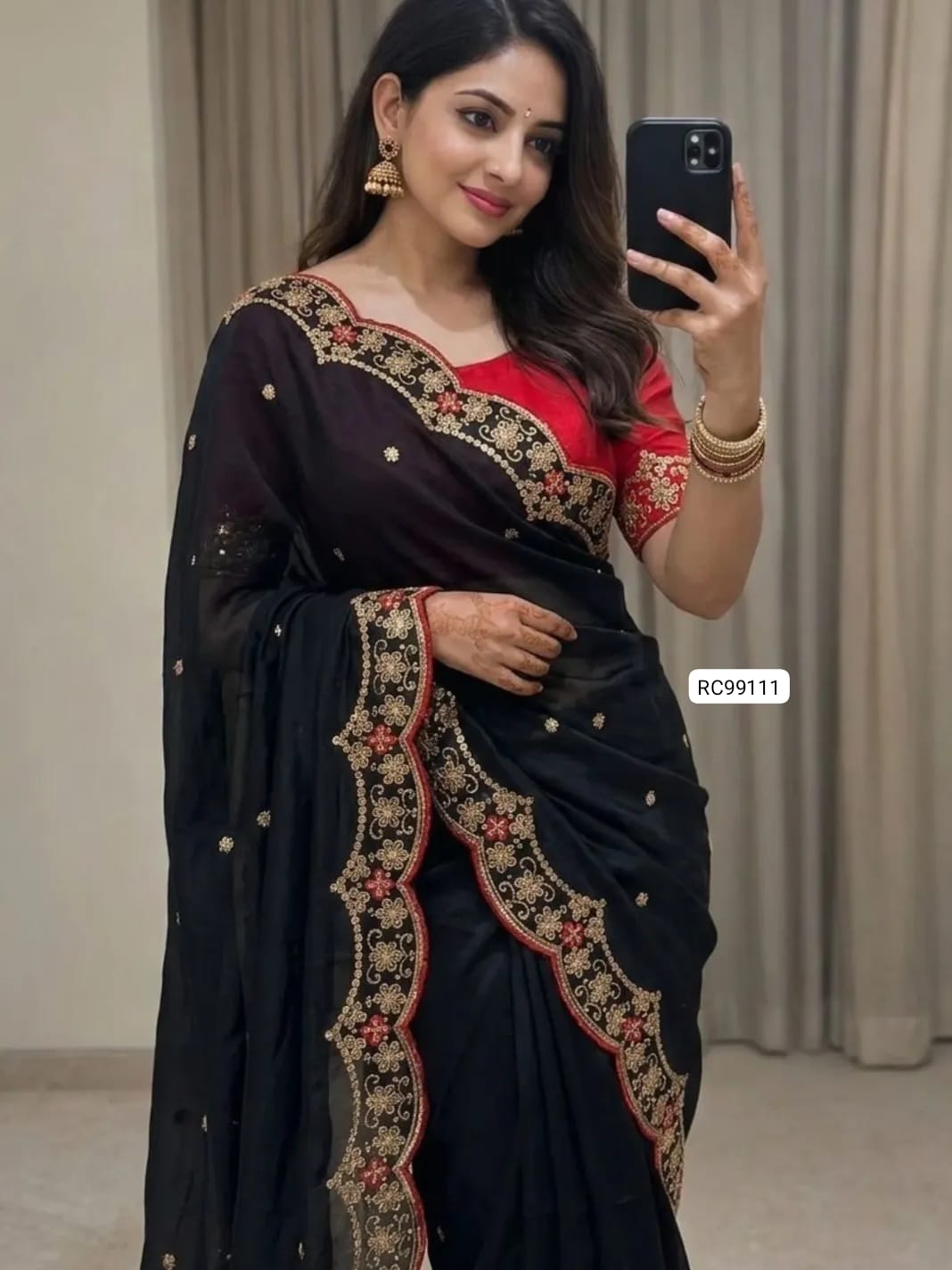 Heavy Rangoli Silk Saree