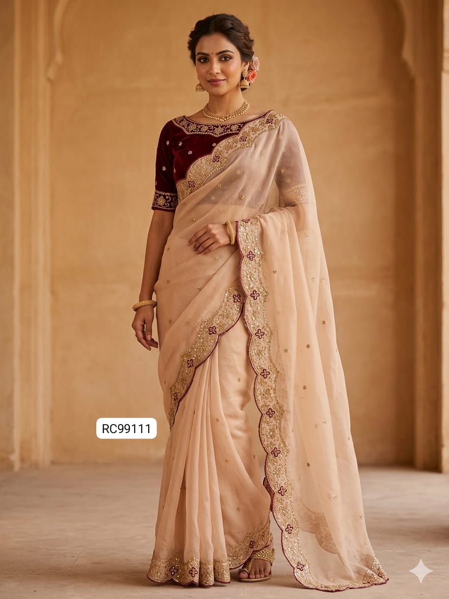 Heavy Rangoli Silk Saree