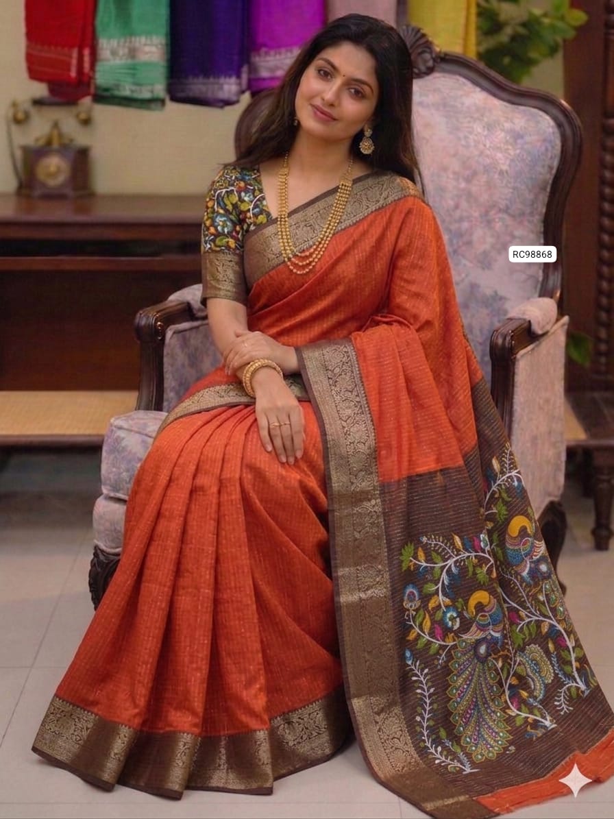 Soft Black Dola Silk Saree