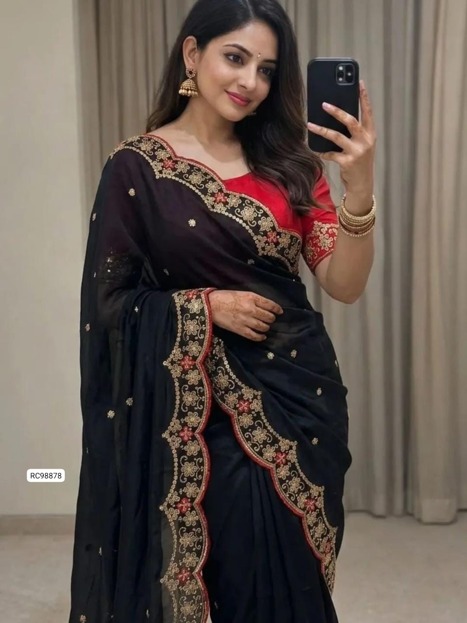 Heavy Soft Star Georgette Saree