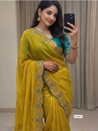 Heavy Soft Star Georgette Saree