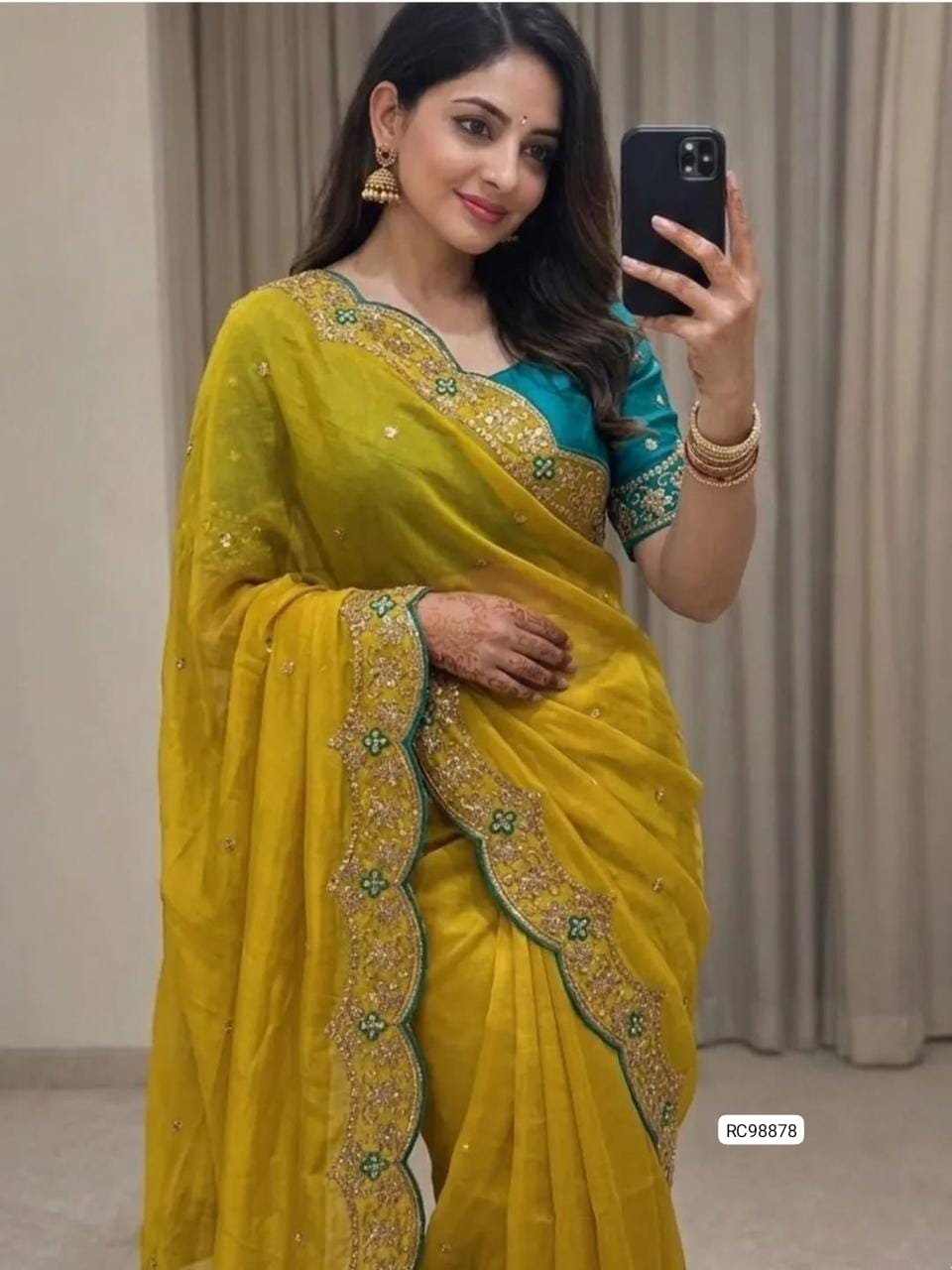 Heavy Soft Star Georgette Saree