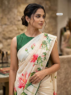 Pure Heavy Handloom Tussar Silk Saree