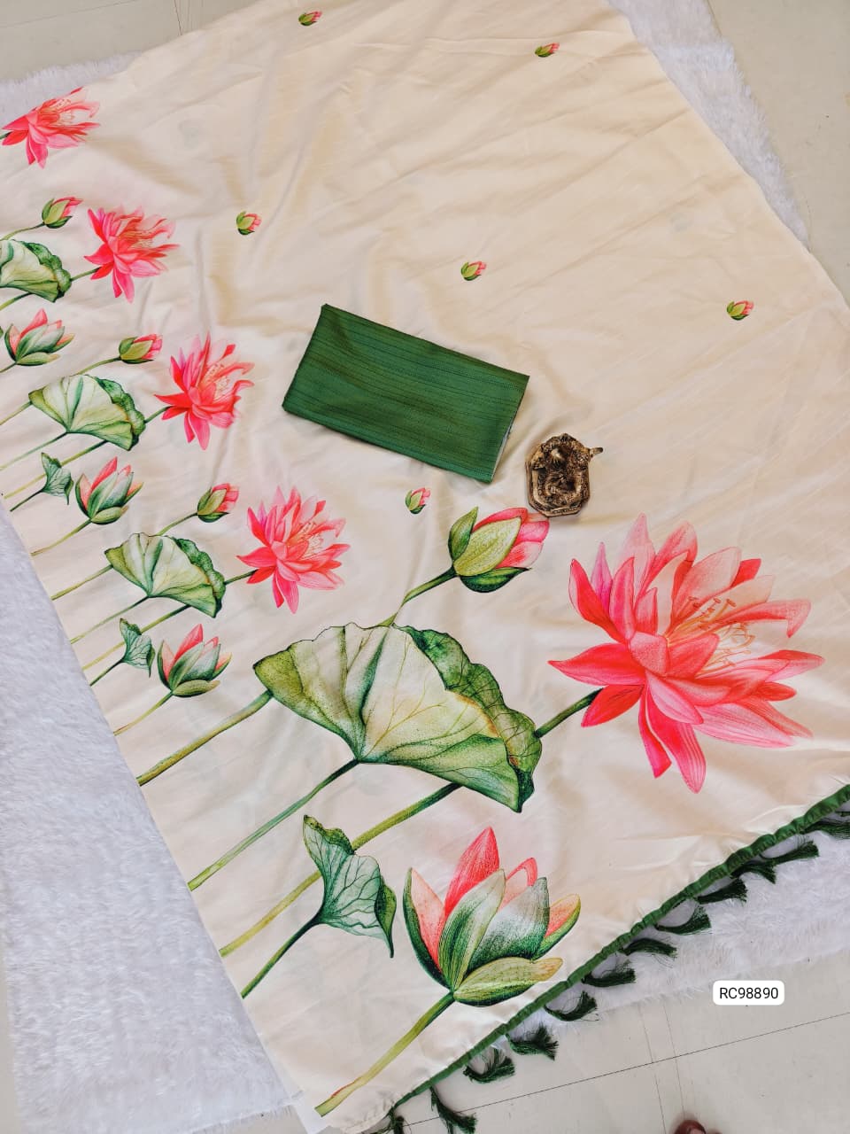 Pure Heavy Handloom Tussar Silk Saree