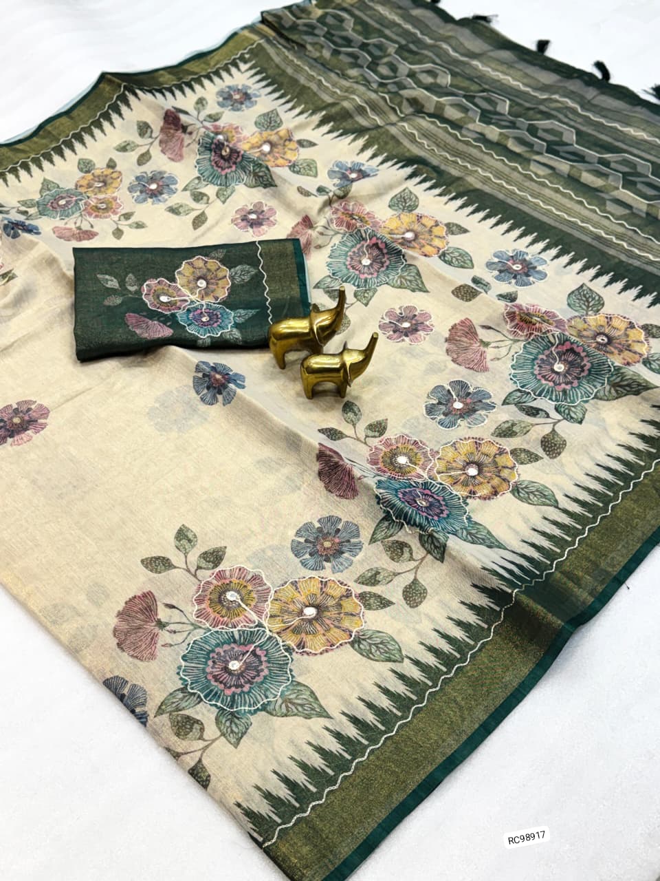 Soft Erode Tissue Zari Saree