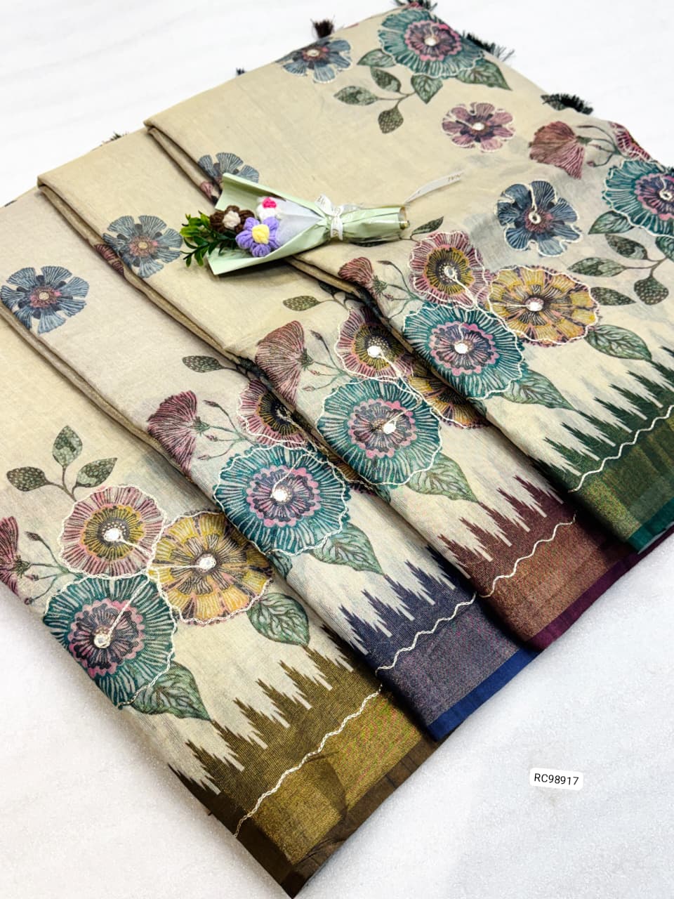 Soft Erode Tissue Zari Saree