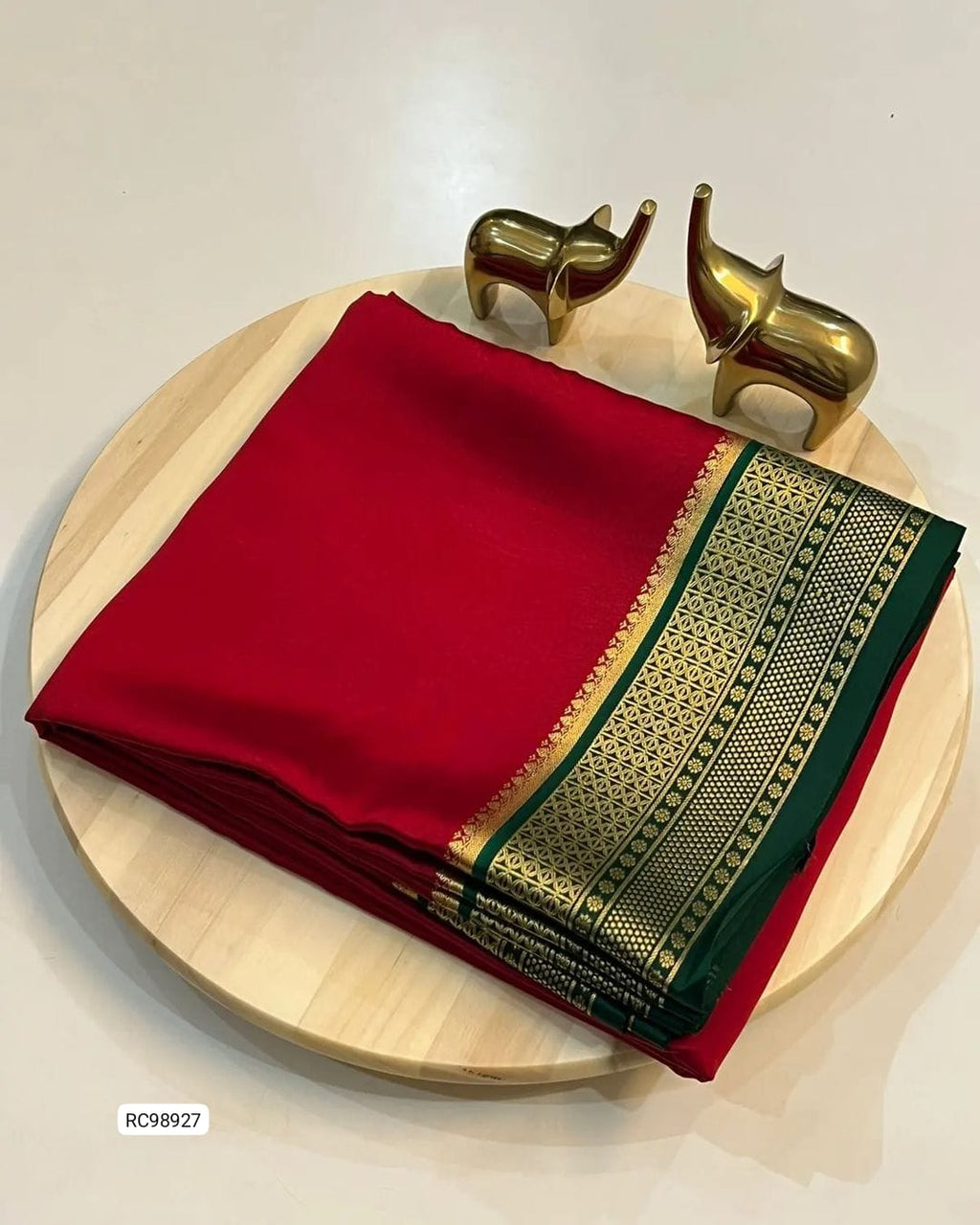 Semi Mysore Crepe Silk Saree