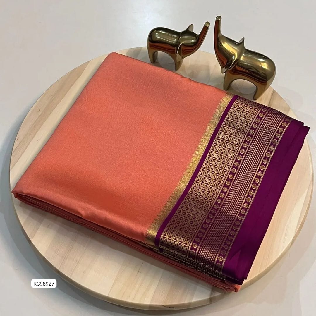 Semi Mysore Crepe Silk Saree