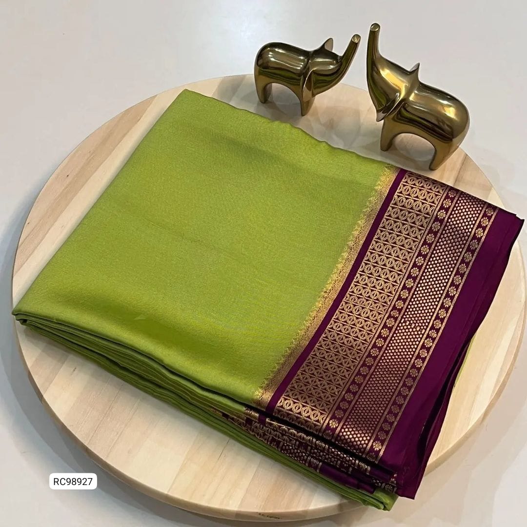 Semi Mysore Crepe Silk Saree