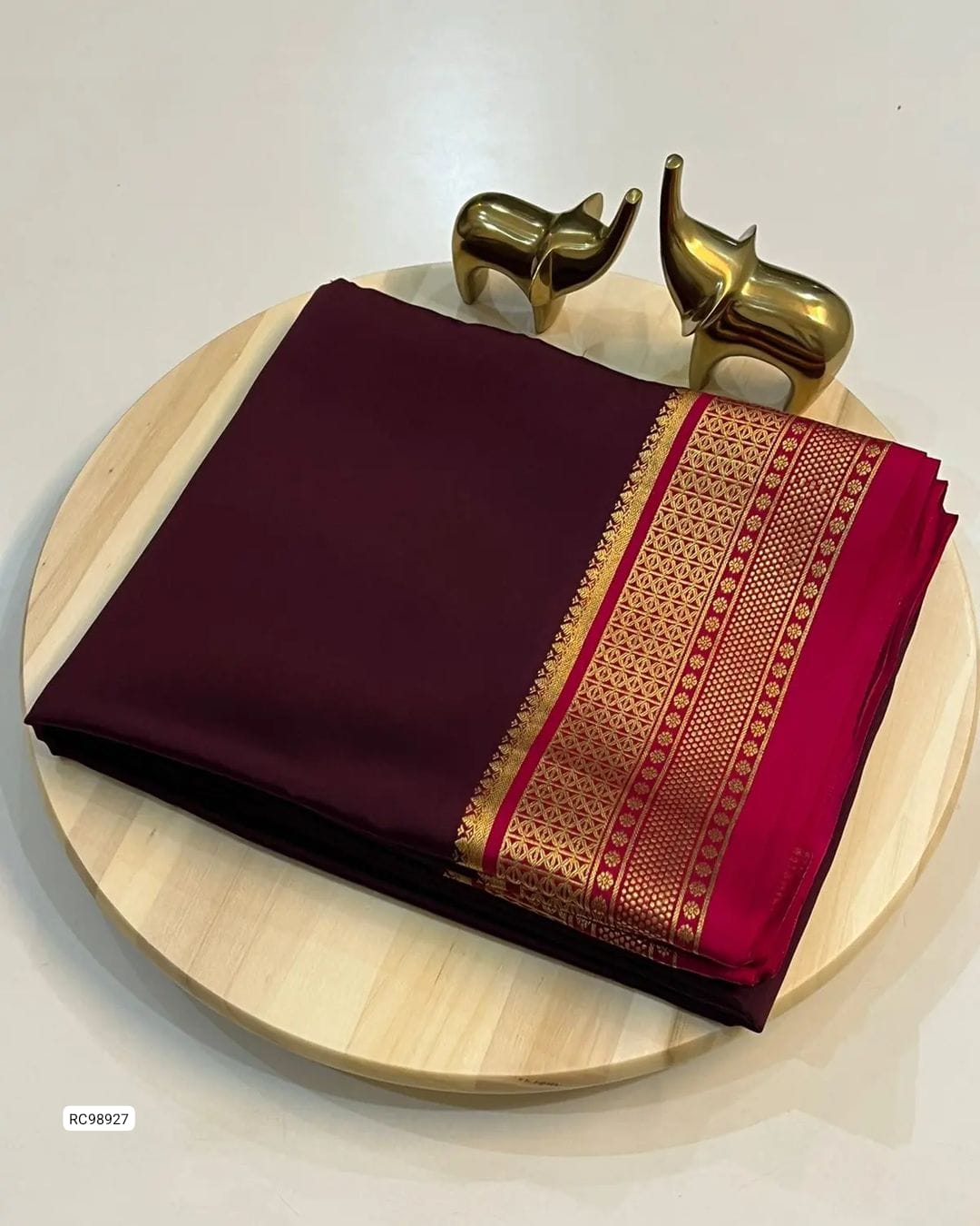 Semi Mysore Crepe Silk Saree
