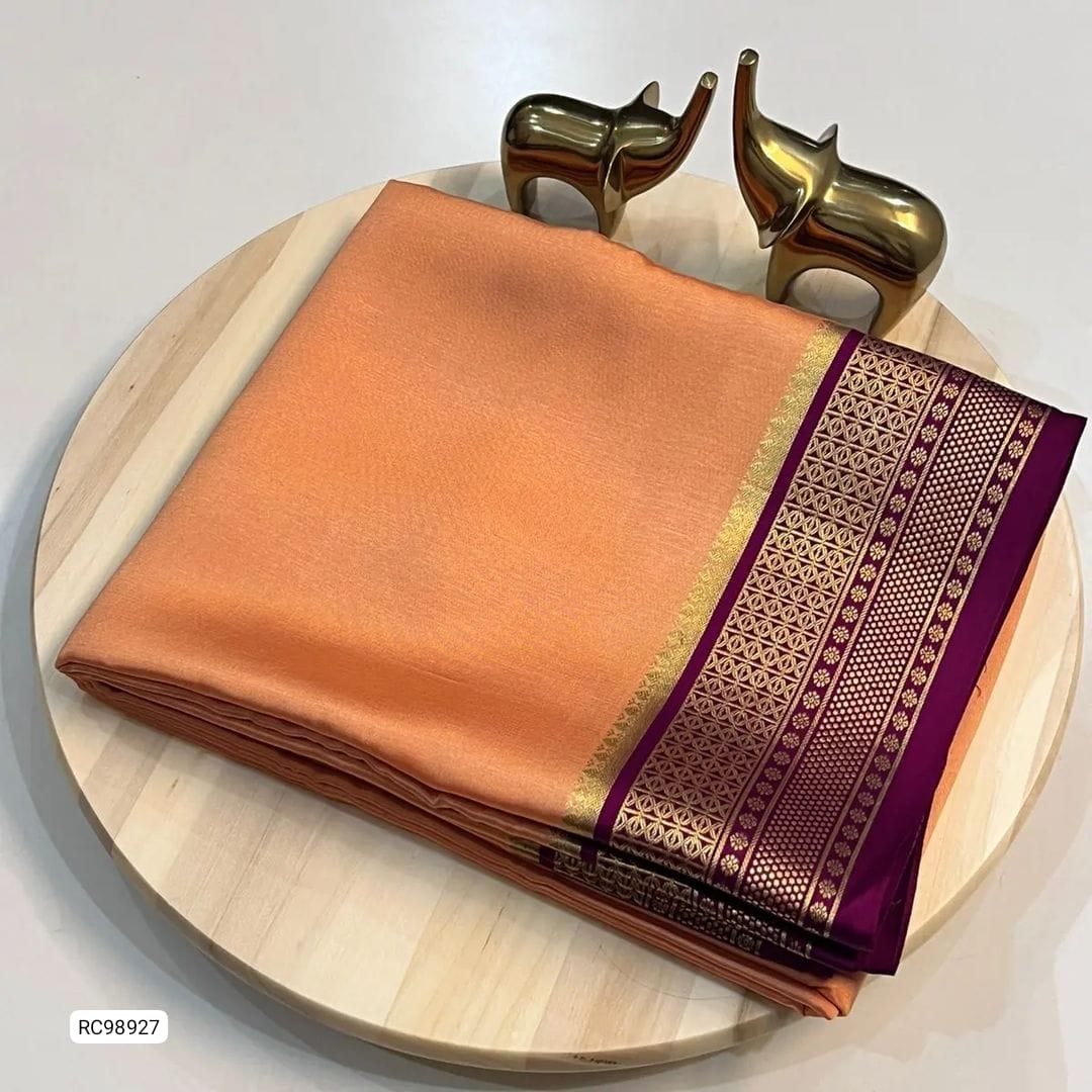 Semi Mysore Crepe Silk Saree