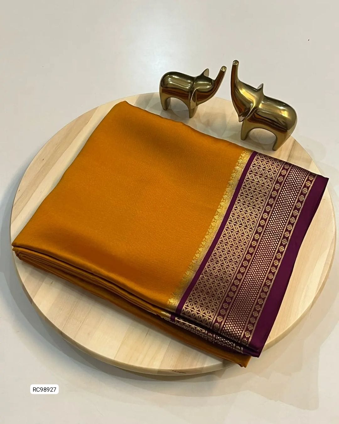 Semi Mysore Crepe Silk Saree