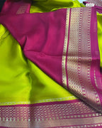 Semi Mysore Crepe Silk Saree