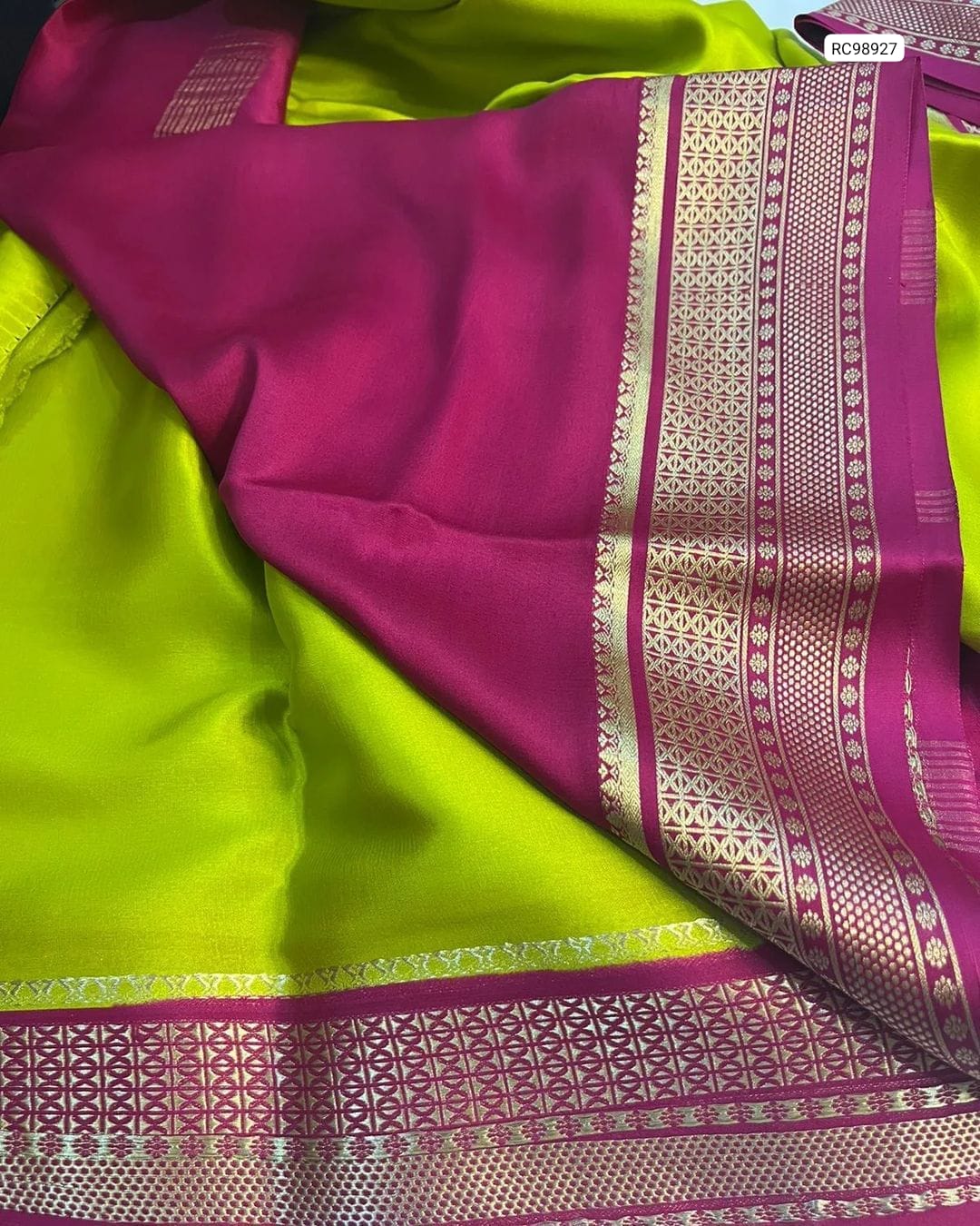 Semi Mysore Crepe Silk Saree