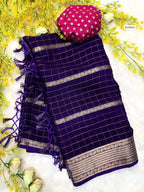 Viscose Chinon Weaving Saree