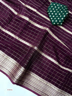Viscose Chinon Weaving Saree