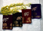 Premium Marsh mallow Self Weaving Saree
