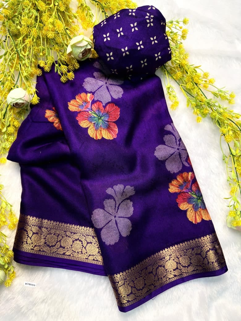Soft Georgette Jacquard Weaving Saree