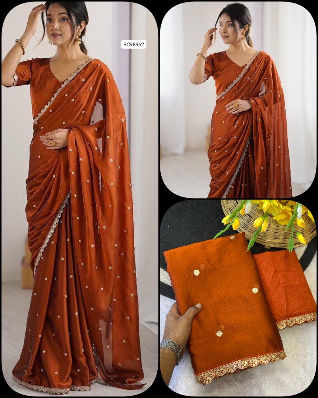 Premium Rangoli Silk Saree