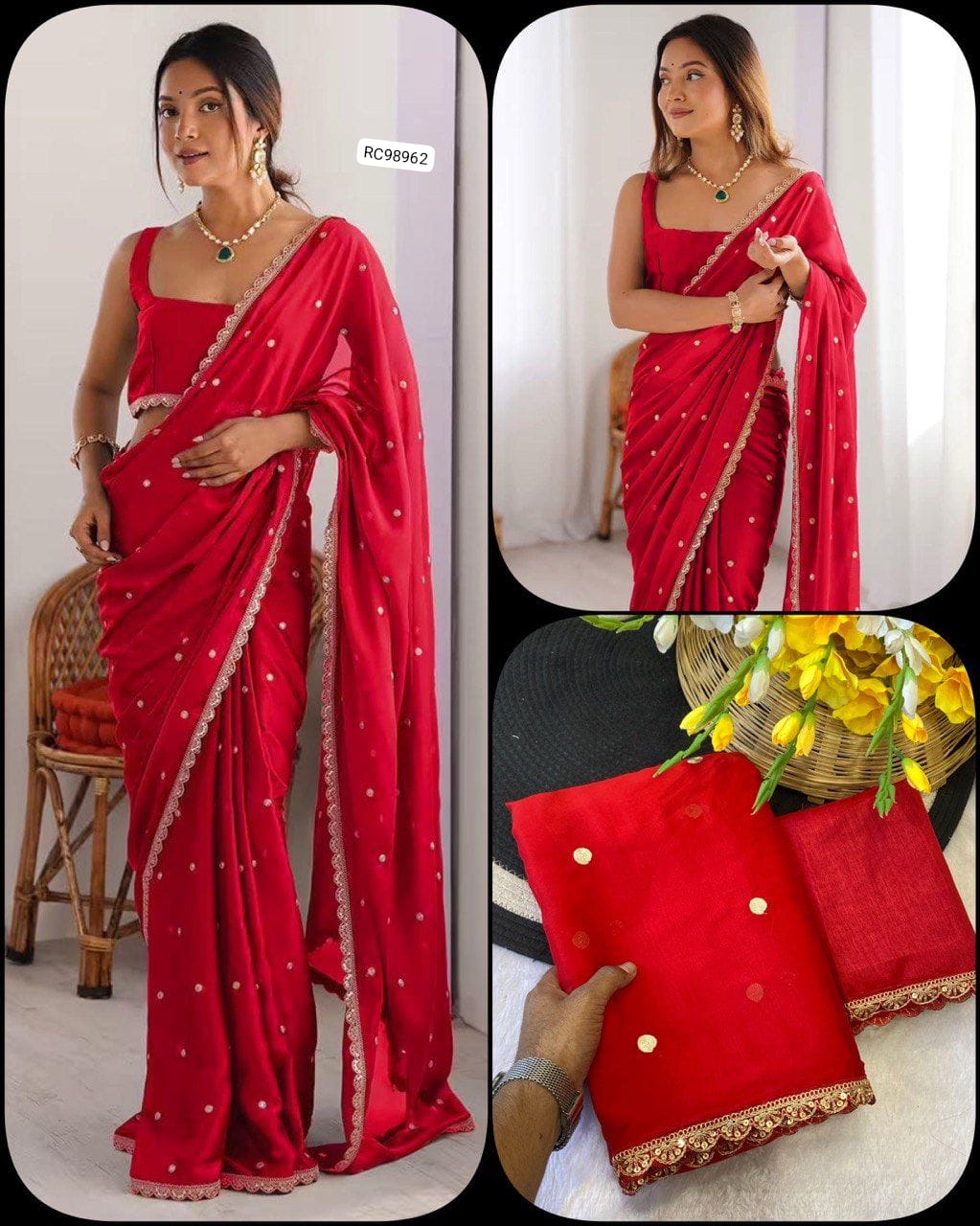 Premium Rangoli Silk Saree