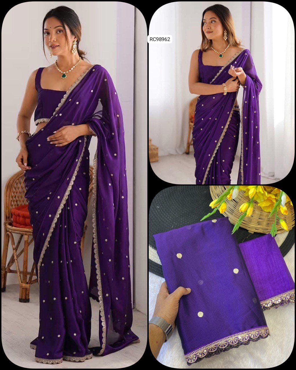 Premium Rangoli Silk Saree