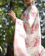Floral Japan Satin Saree