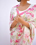 Floral Japan Satin Saree