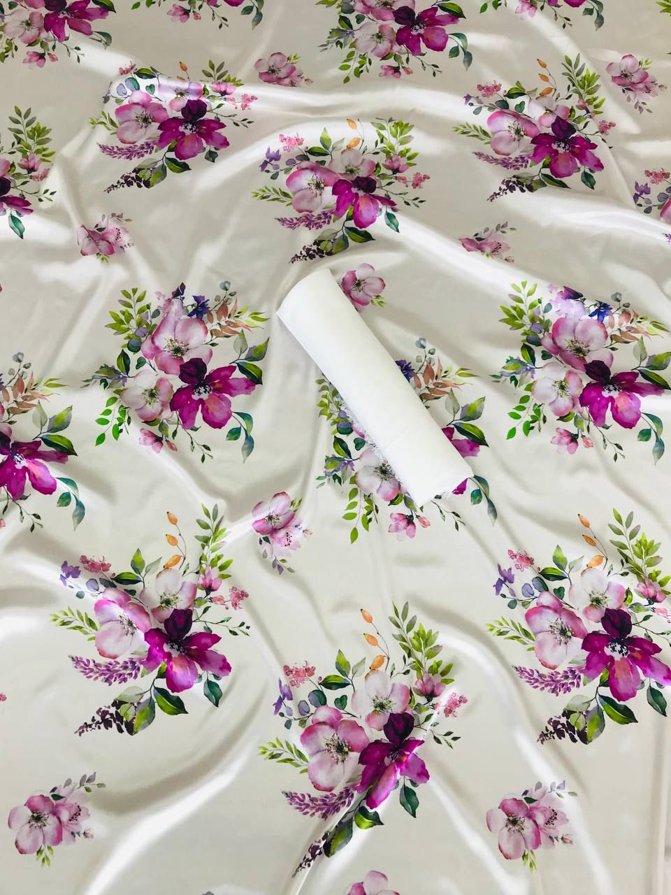 Floral Japan Satin Saree