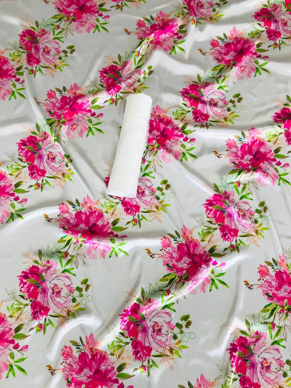 Floral Japan Satin Saree