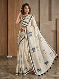 Heavy Linen Cow Pichwai Saree