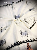 Heavy Linen Cow Pichwai Saree