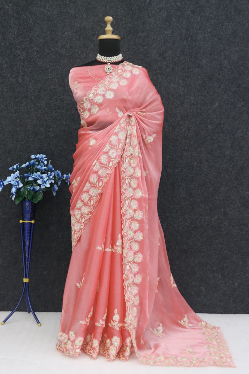Premium Zimmy Chiffon Saree