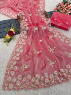Premium Zimmy Chiffon Saree